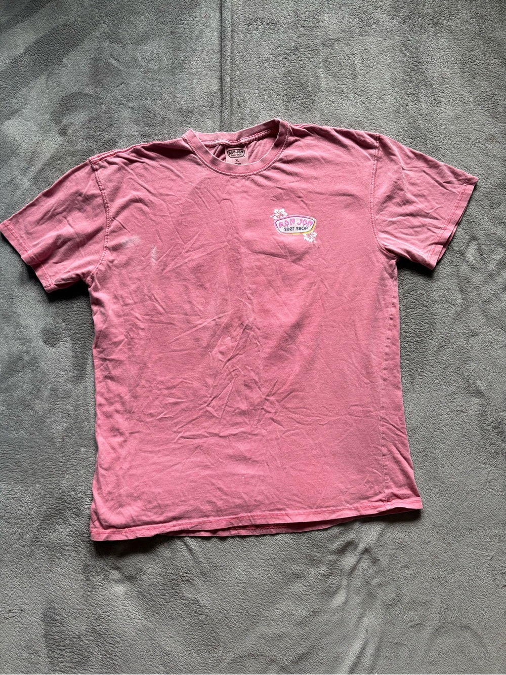 Ron Jon Surf Shop Orlando Florida Beach Womens T-Shirt Size XL Pink Surfboard